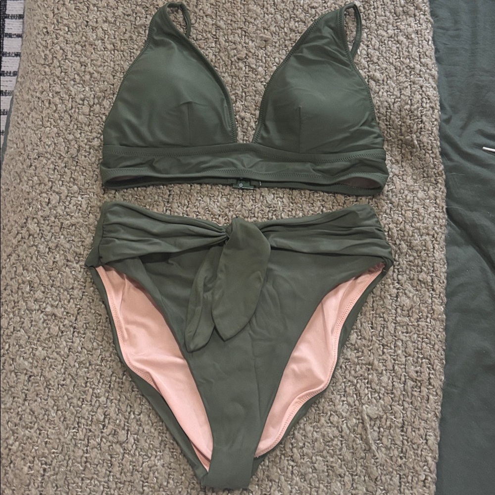 J crew green bikini